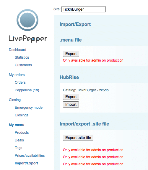 catalog livepepper