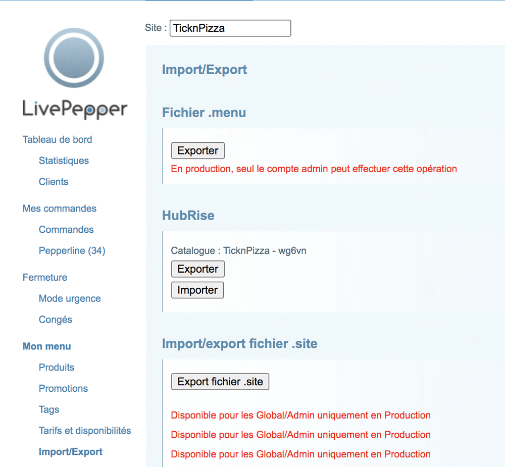 catalogue livepepper