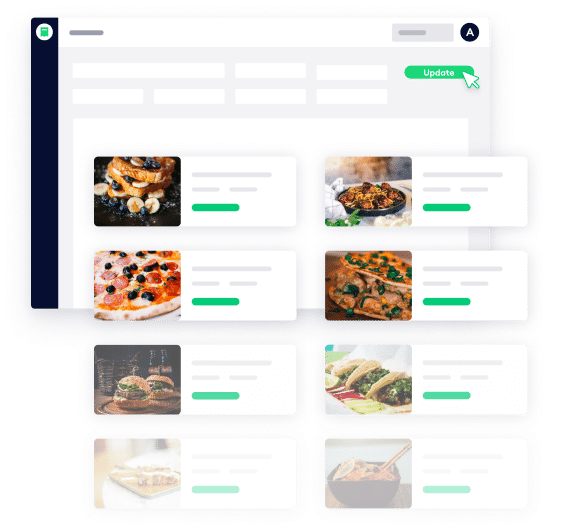 Deliverect menu builder dashboard