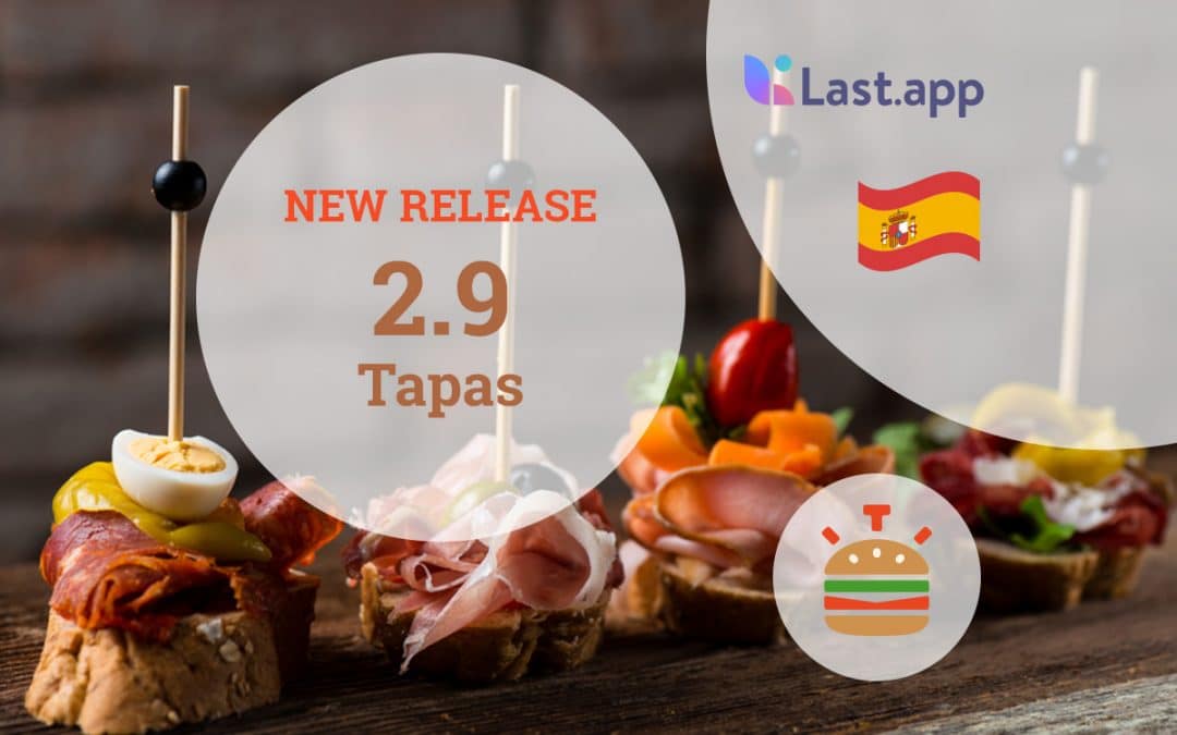 Release of v2.9 Tapas in Spanish with last.app integration